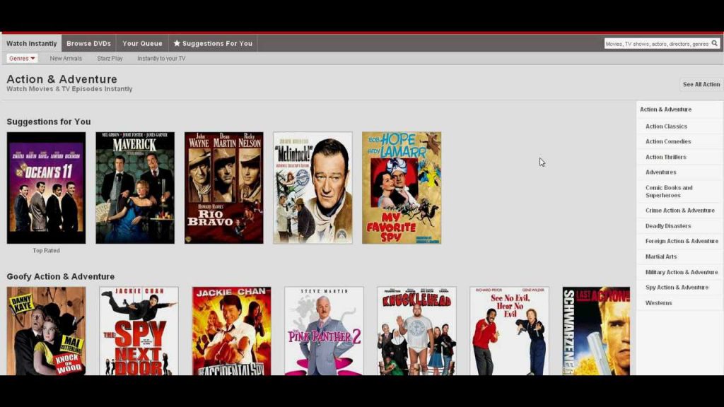 Netflix browse - Savi Technology